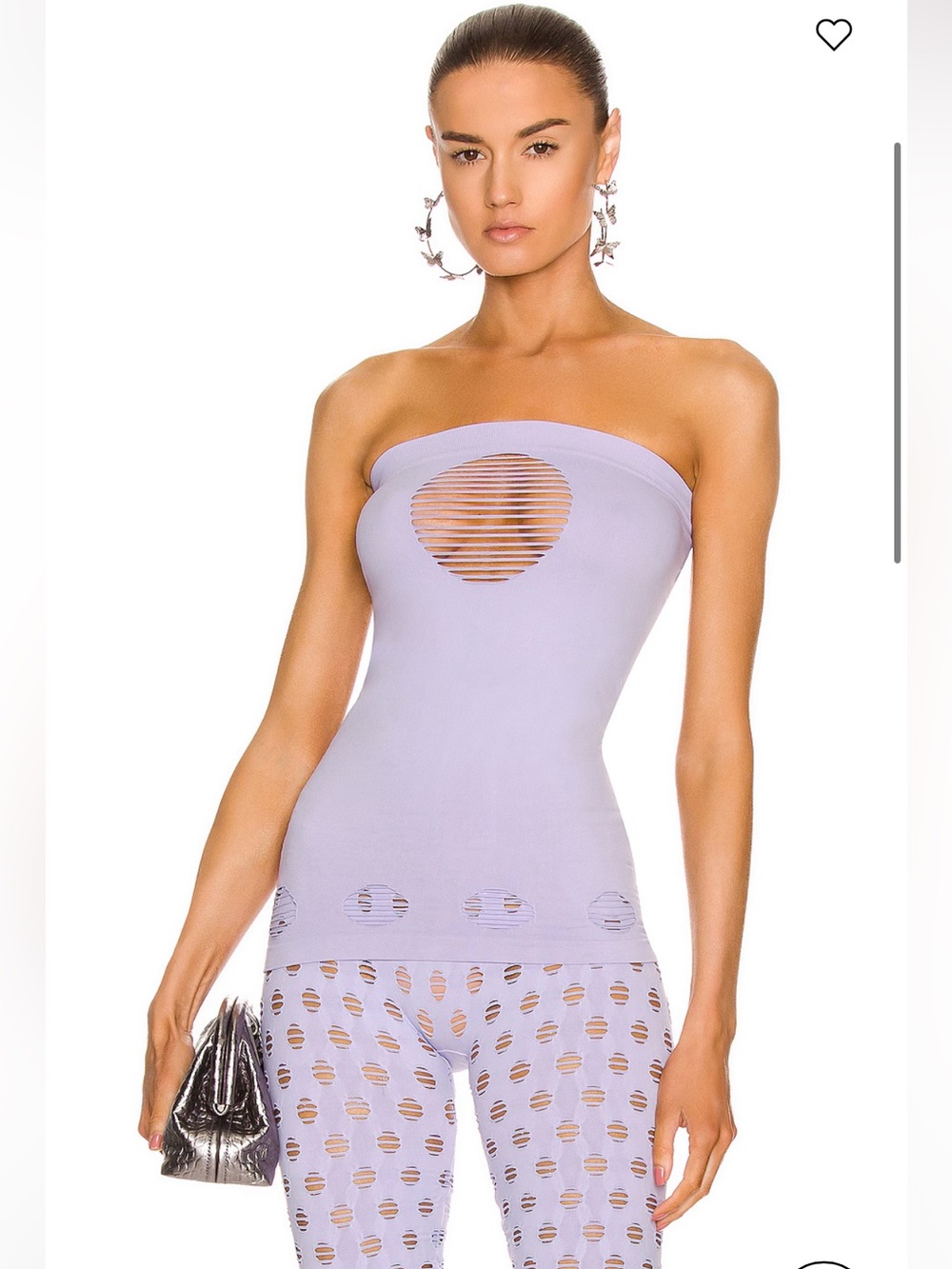 Maisie Wilen Purple Satellite Tube Top